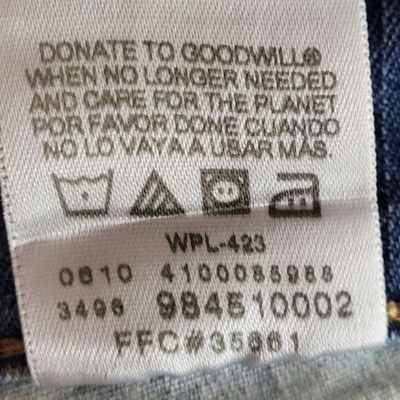 Levi's Upcycled Bleached Cutoff Jean Shorts 4 Mid Rise Stretch 5 Pocket Raw Hem - Picture 9 of 14